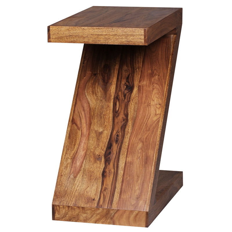 Beistelltisch Mumbai 59cm Sheesham Massivholz braun Landhausstil