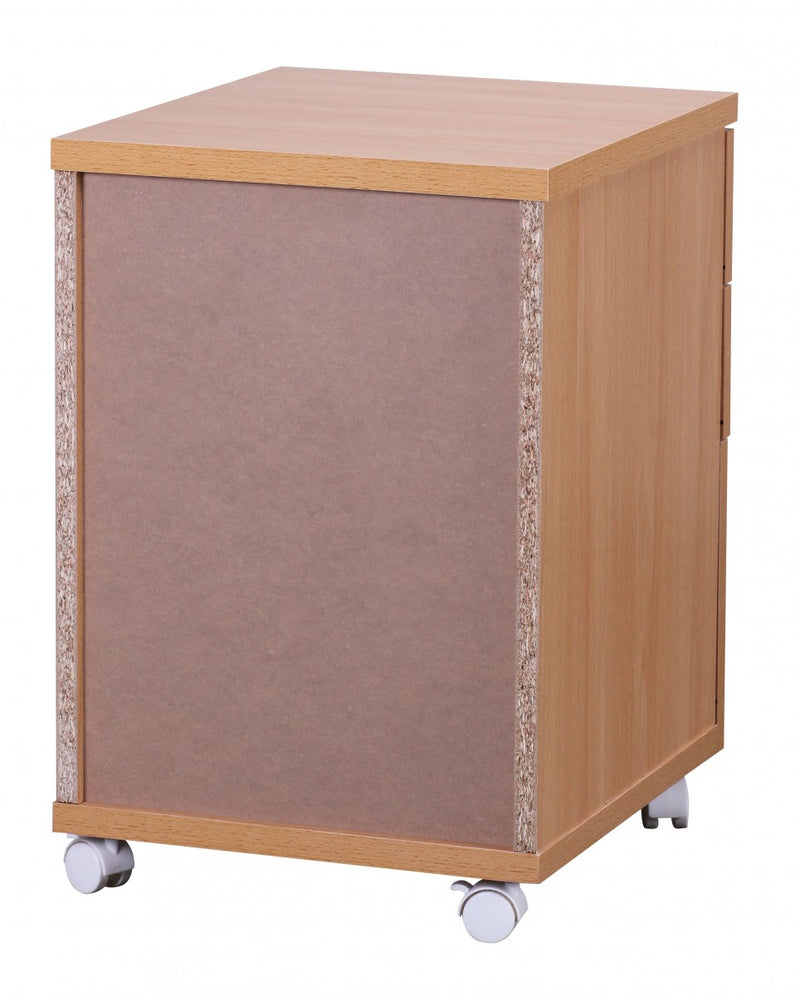 Rollcontainer OTTAWA 40x60x45cm Buche Schubladen Büro Kosmetikwagen