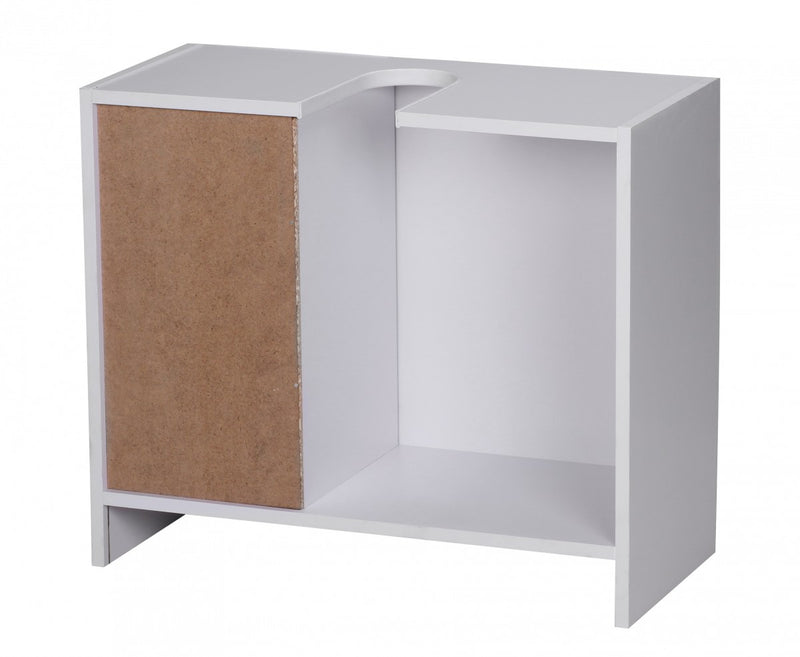 Waschbeckenunterschrank 54x63x30cm 1 Tür 3 Schubladen Weiß