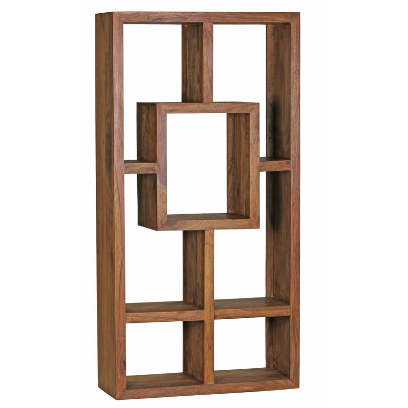 Bücherregal MUMBAI Sheesham Massivholz 90x180cm Landhaus-Stil Regal