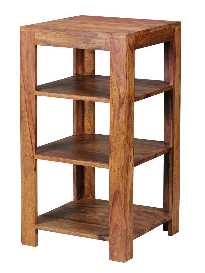 Regal Mumbai 80cm Sheesham Massivholz 3 Ablagen Landhausstil