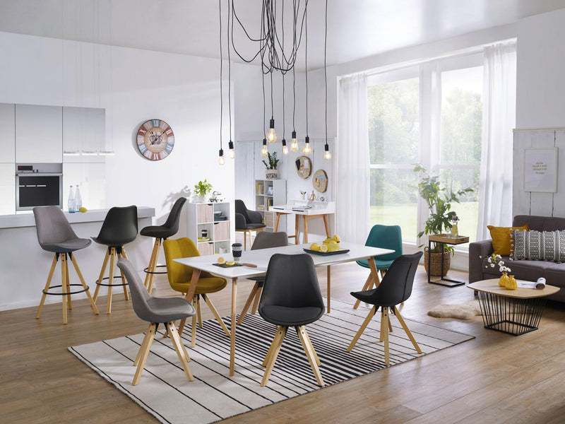 Bücherregal MASSA 60x120x29cm Weiß Sonoma Eiche mit Schubladen Tür