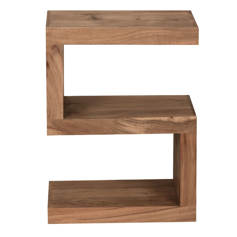 Beistelltisch Mumbai 60cm Akazie Massivholz Landhausstil Braun