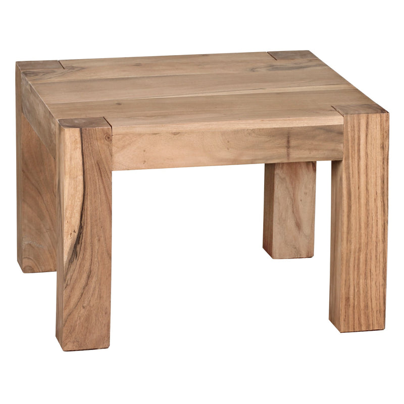 Couchtisch Akazie Massivholz 60cm Landhausstil Braun Natur