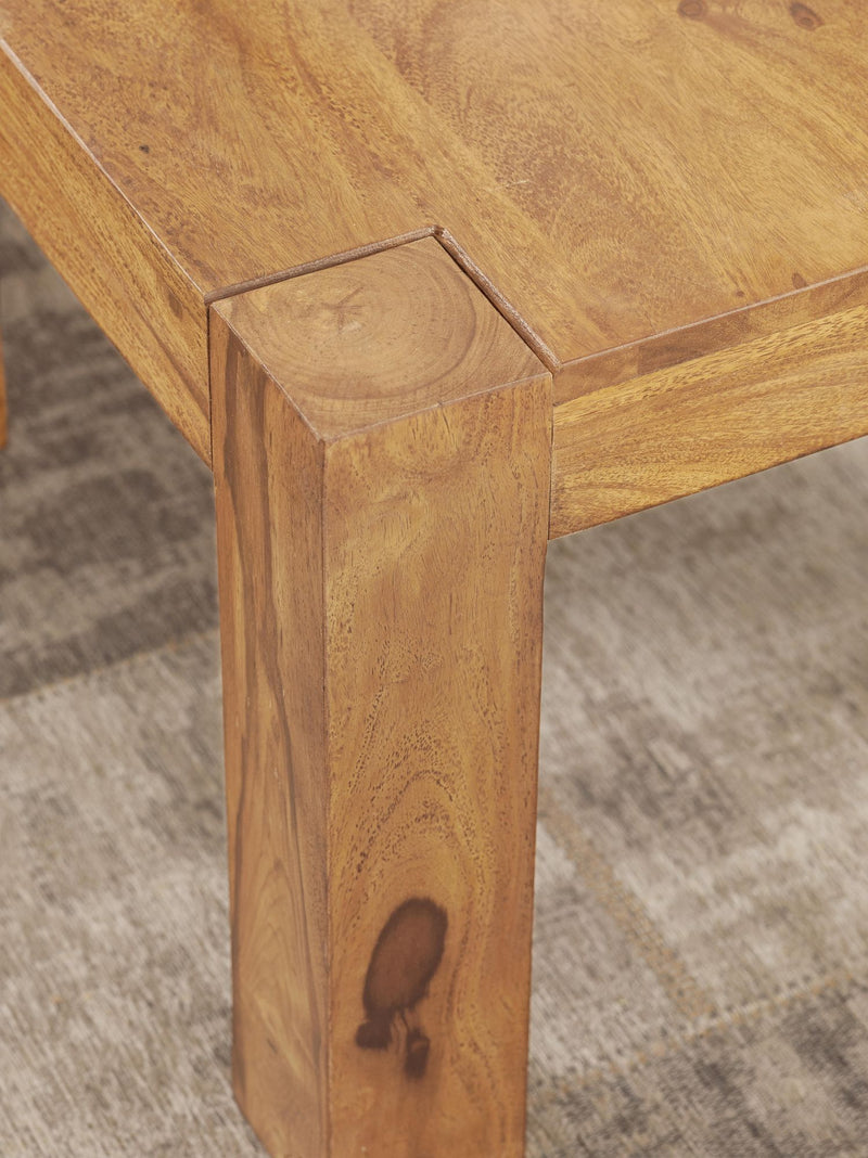 Couchtisch Akazie Massivholz 60cm Landhausstil Braun Natur