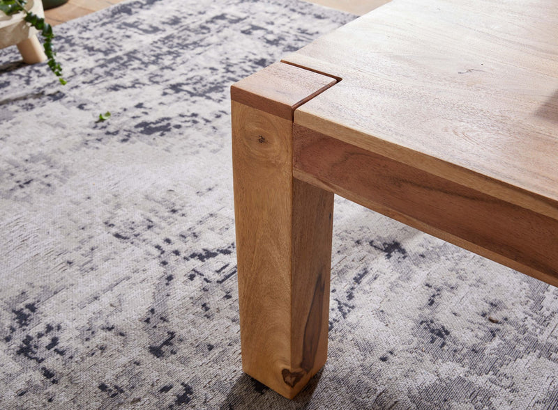 Couchtisch Mumbai 110cm Akazie Massivholz Landhausstil Naturprodukt