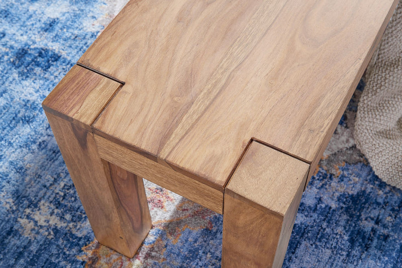 Sitzbank MUMBAI Akazie Massivholz 140x45x35cm Landhausstil