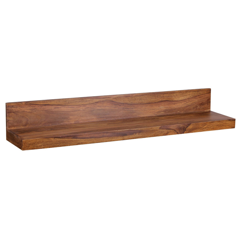 Wandregal Mumbai 110cm Sheesham Massivholz Landhausstil Natur