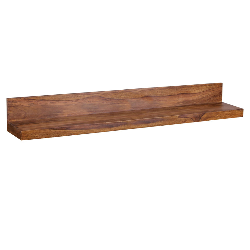 Wandregal Mumbai 140cm Sheesham Massivholz Landhausstil Natur
