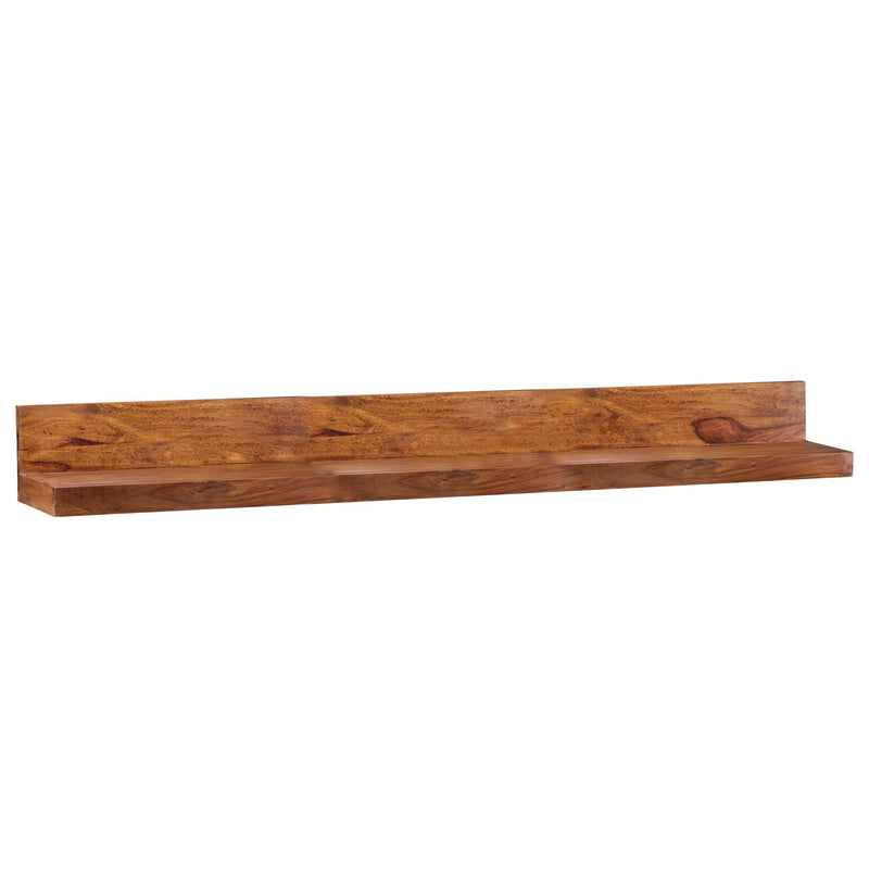 Wandregal Mumbai 160cm Sheesham Massivholz Landhausstil Natur