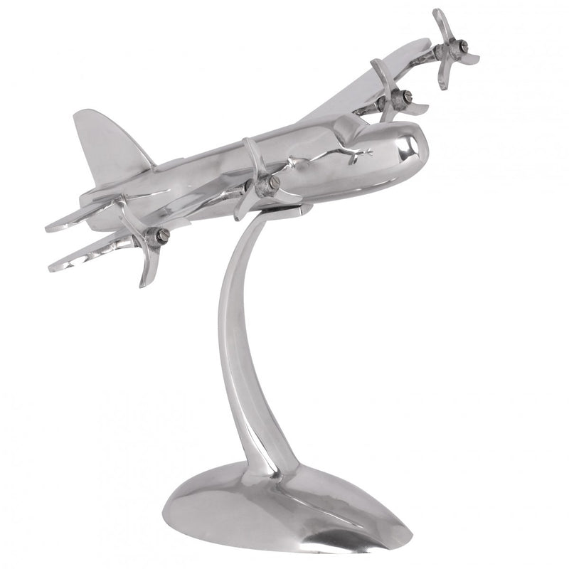 Deko Propeller Aluminium Silber Design