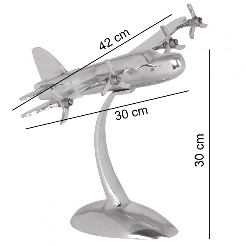 Deko Propeller Aluminium Silber Design