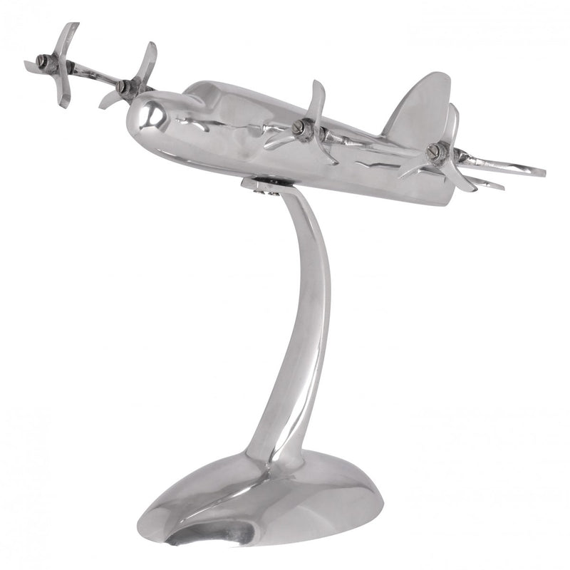 Deko Propeller Aluminium Silber Design