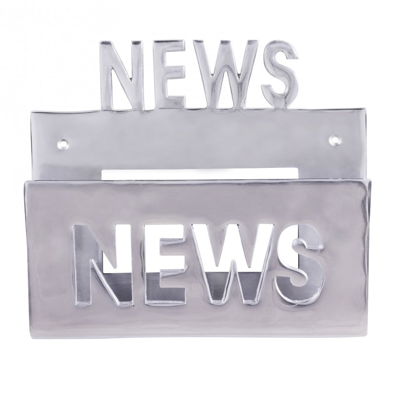Prospekthalter Wand Aluminium Zeitungshalter Zeitschriftenhalter Silber