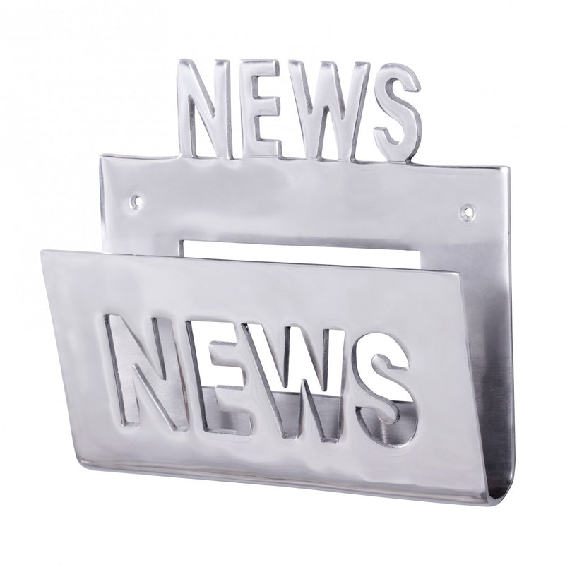 Prospekthalter Wand Aluminium Zeitungshalter Zeitschriftenhalter Silber