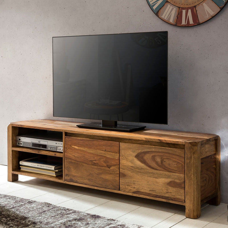 Lowboard BOHA 140cm Sheesham Massivholz Landhaus TV-Board 40cm