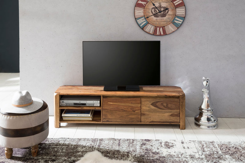 Lowboard BOHA 140cm Sheesham Massivholz Landhaus TV-Board 40cm