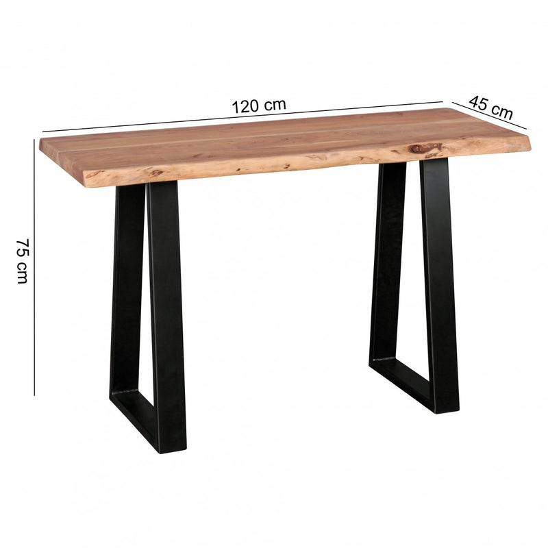 Konsolentisch GAYA 120cm Akazie Massivholz Landhausstil Baumkante