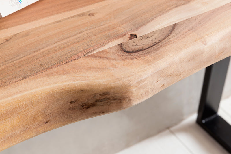 Konsolentisch GAYA 120cm Akazie Massivholz Landhausstil Baumkante