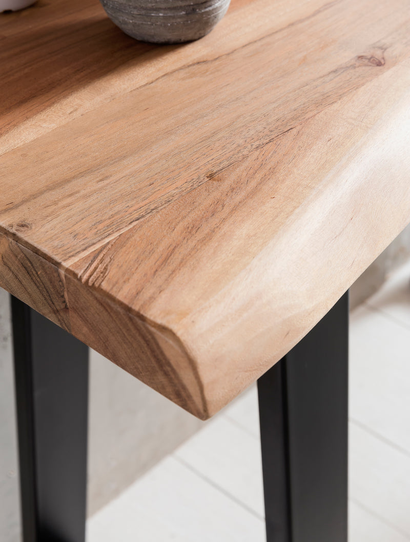Konsolentisch GAYA 120cm Akazie Massivholz Landhausstil Baumkante