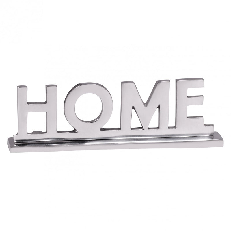 Deko Schriftzug Aluminium Silber 22cm Wohnzimmer Esszimmer