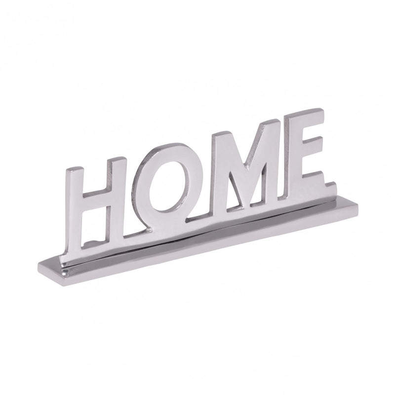 Deko Schriftzug Aluminium Silber 22cm Wohnzimmer Esszimmer