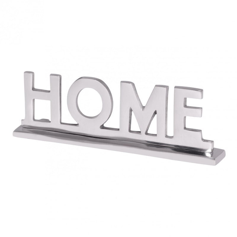 Deko Schriftzug Aluminium Silber 22cm Wohnzimmer Esszimmer