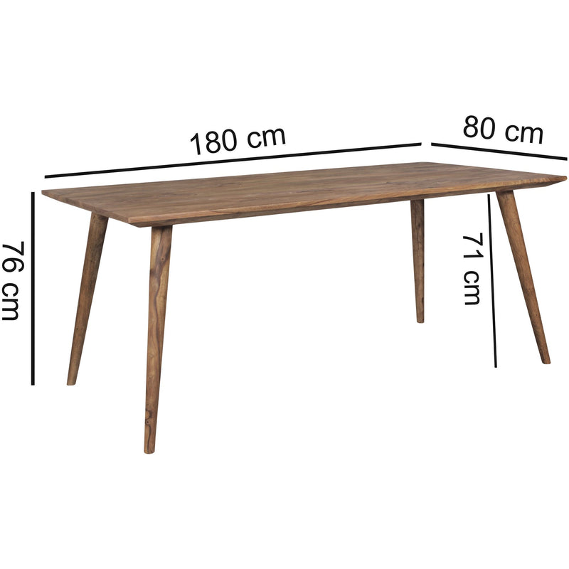 Esszimmertisch REPA 180x80x76cm Sheesham Massivholz Landhausstil
