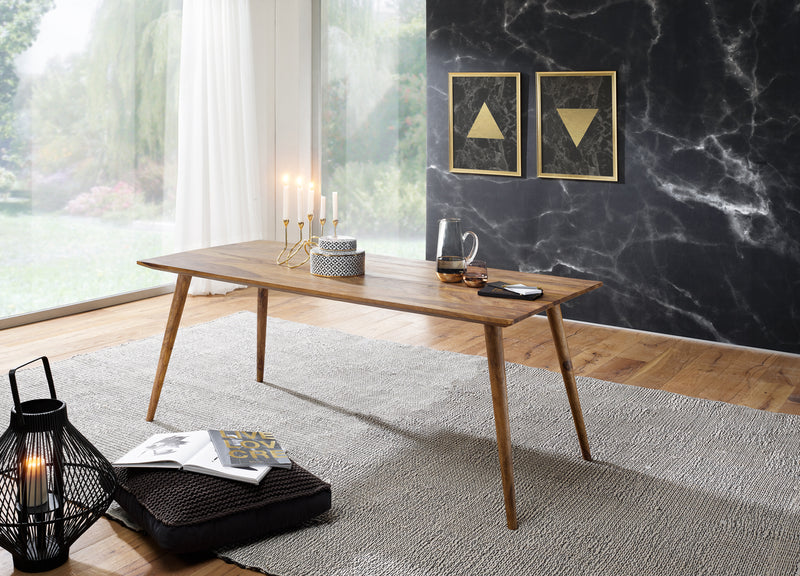 Esszimmertisch REPA 160x80x76cm Sheesham Massivholz Landhausstil