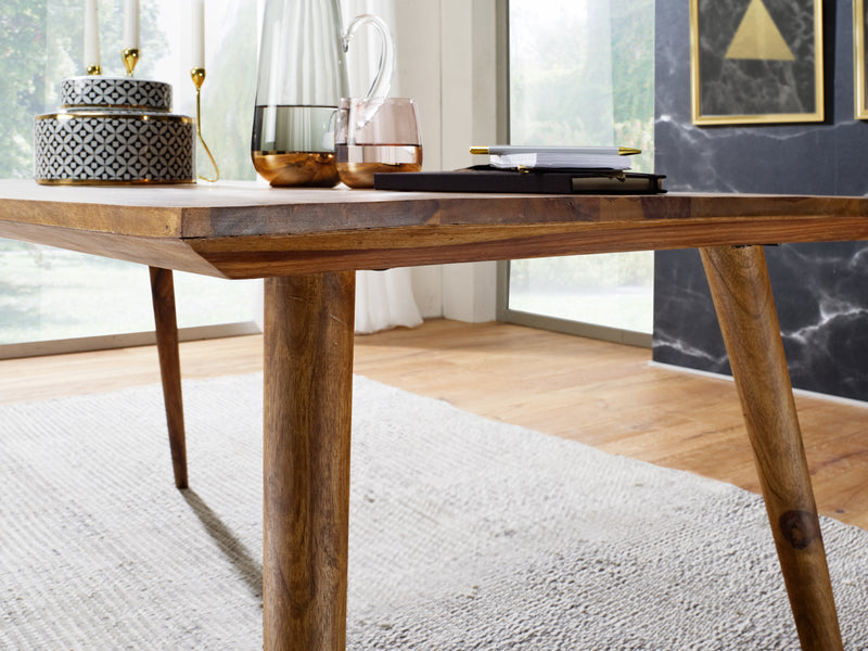 Esszimmertisch REPA 160x80x76cm Sheesham Massivholz Landhausstil