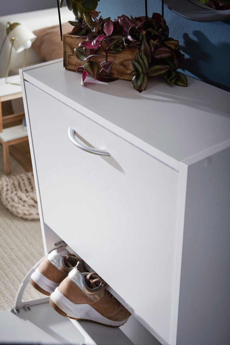 Schuhschrank 3 Fächer klappbar 125cm für 18 Paar modern