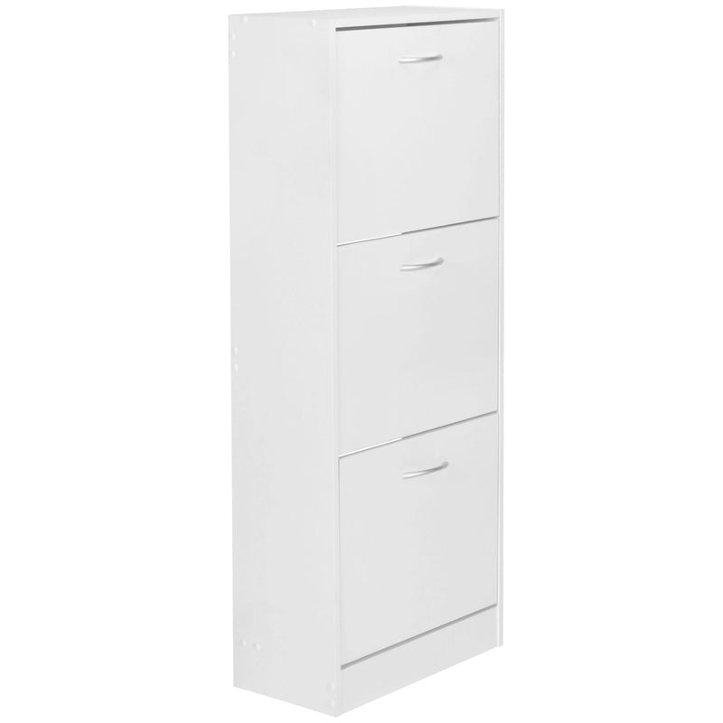 Schuhschrank 3 Fächer klappbar 125cm für 18 Paar modern