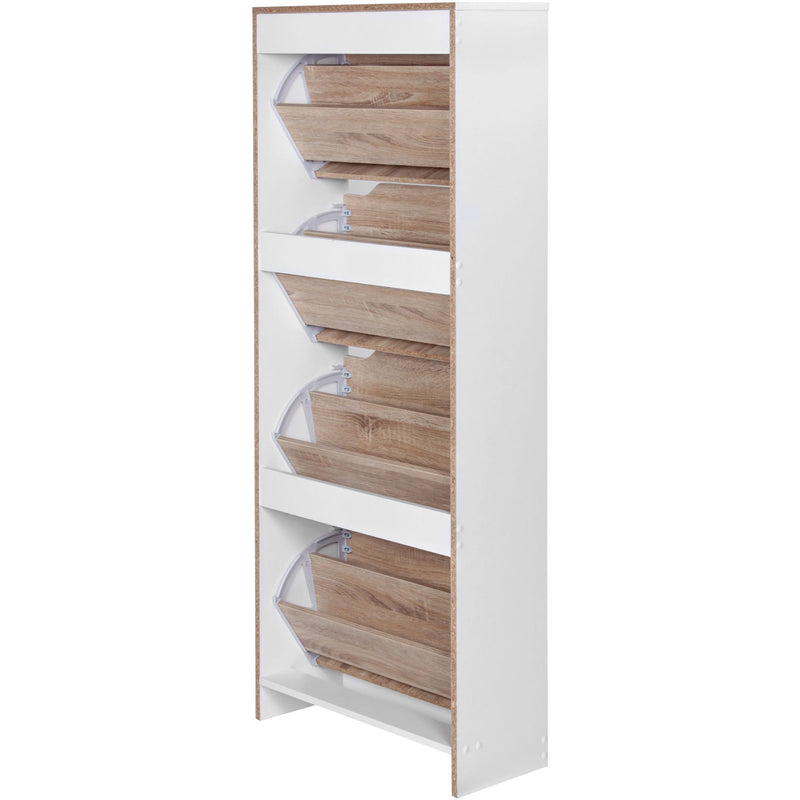 Schuhschrank 4 Klappen 150cm für 24 Paar modern