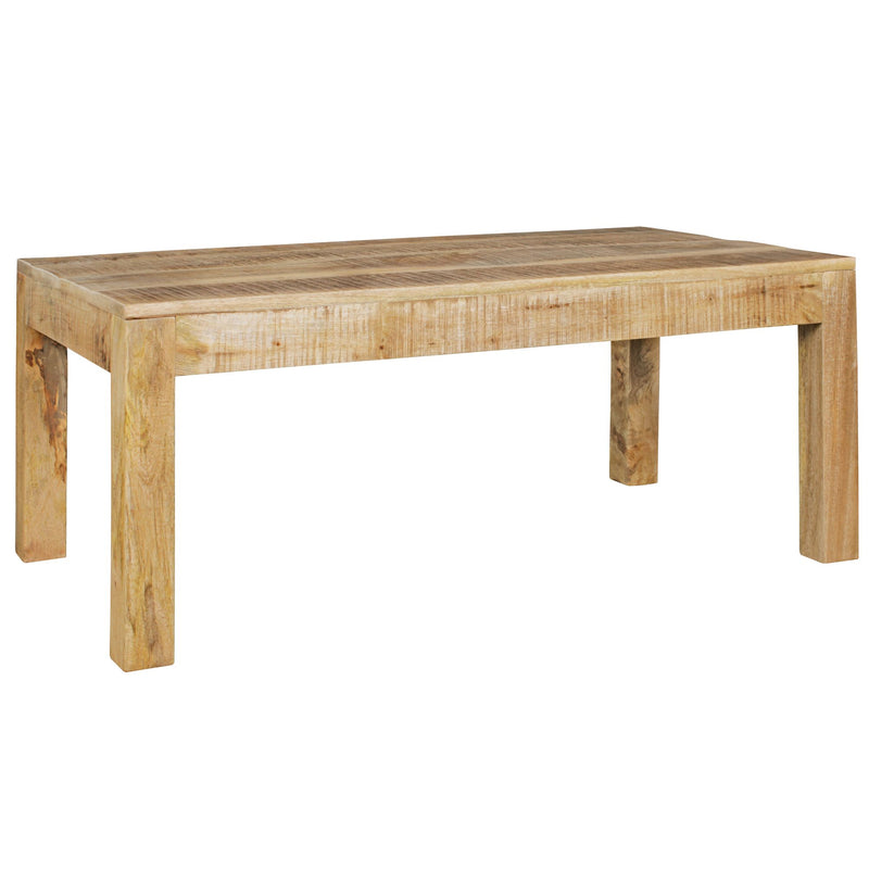 Couchtisch Mango Massivholz 110x60x47cm Landhausstil Natur Rustikal