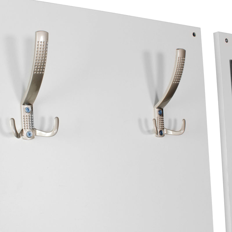Garderobe Salerno Wandgarderobe Spiegel Schuhschrank Spanplatte Weiß