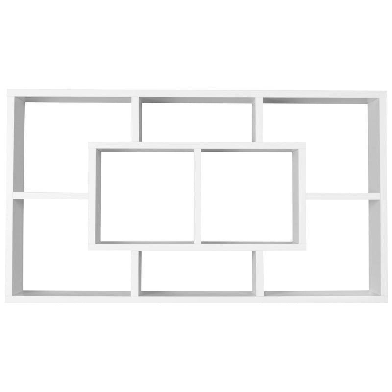 Wandregal PAOLA 85x47,5x16cm MDF Holz weiß modern freischwebend