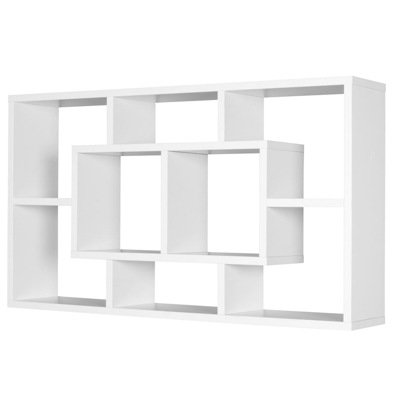 Wandregal PAOLA 85x47,5x16cm MDF Holz weiß modern freischwebend