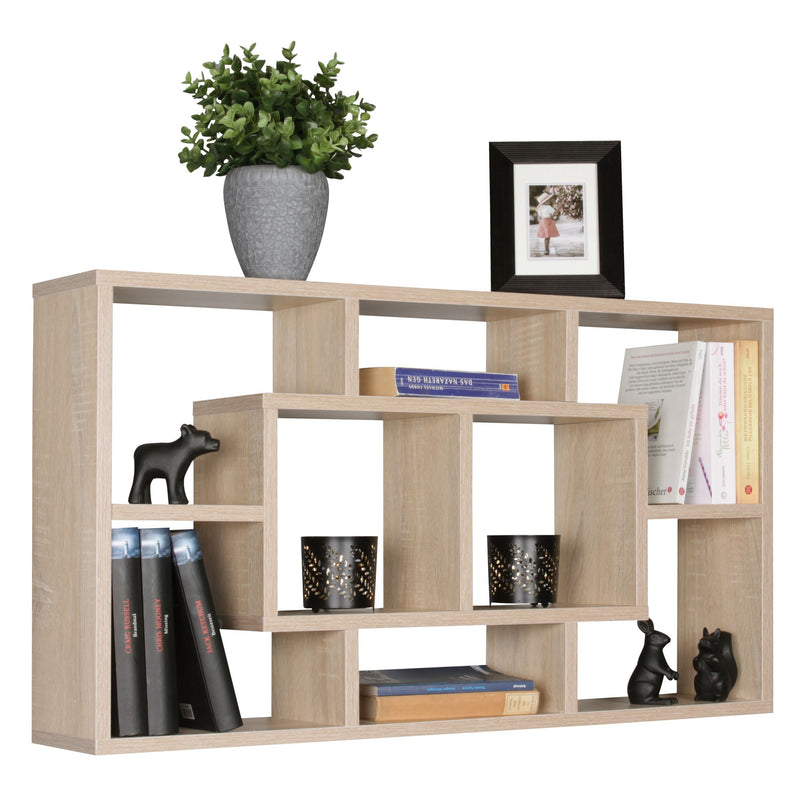 Wandregal PAOLA 85x47,5x16cm MDF Sonoma Holz modern freischwebend