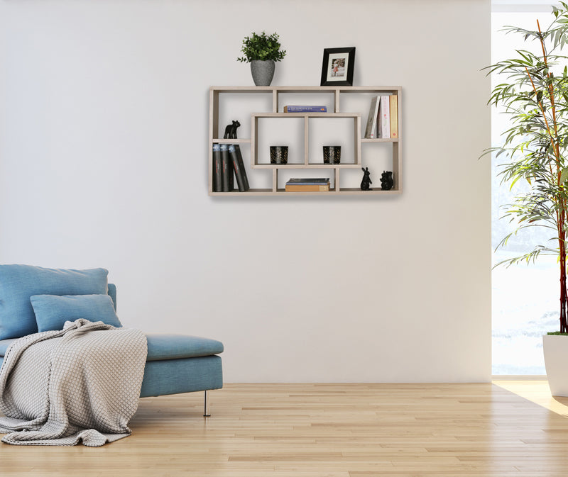 Wandregal PAOLA 85x47,5x16cm MDF Sonoma Holz modern freischwebend