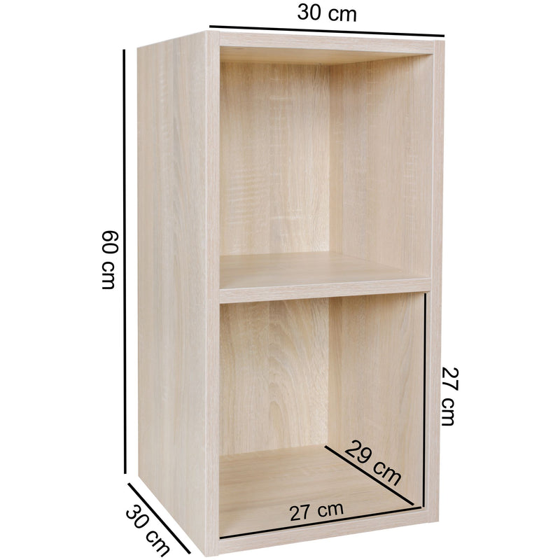 Standregal WL5.176 Holz 30x60x30cm Sonoma Modern 2 Ablagefächer