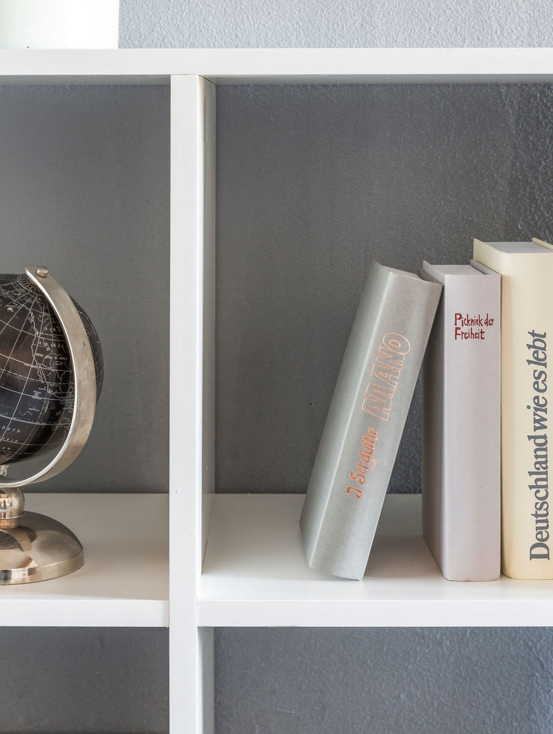 Bücherregal 9 Fächer Weiß 108x104x29cm Holz Raumteiler modern