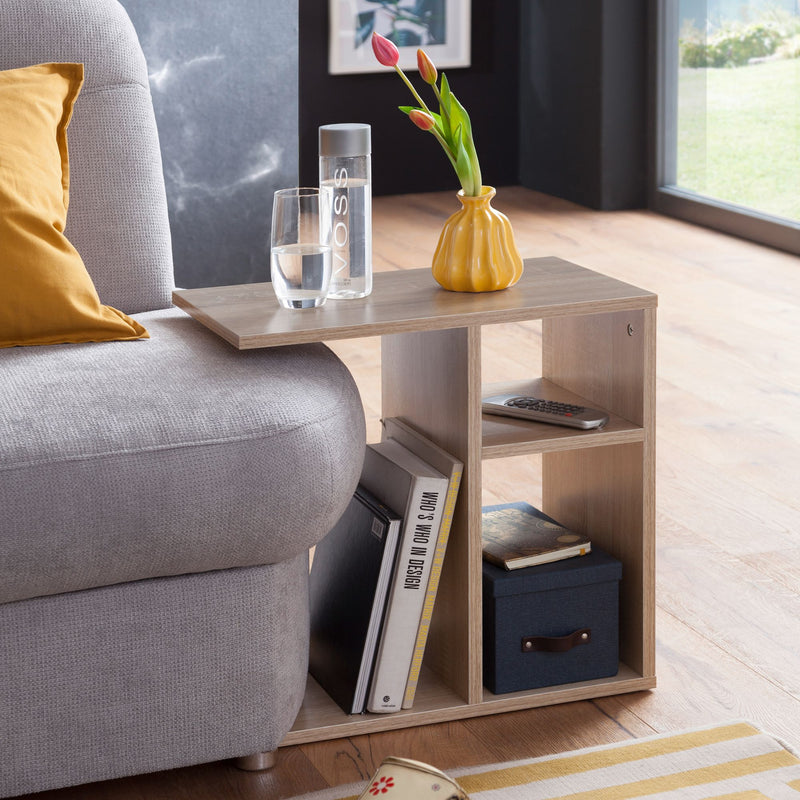 Beistelltisch 50x50x30cm Holz Sonoma Design modern Wohnzimmer eckig