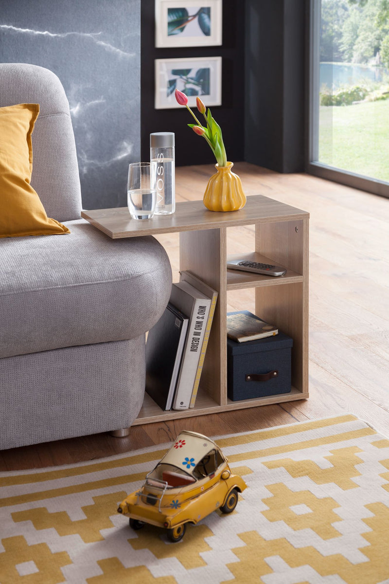 Beistelltisch 50x50x30cm Holz Sonoma Design modern Wohnzimmer eckig