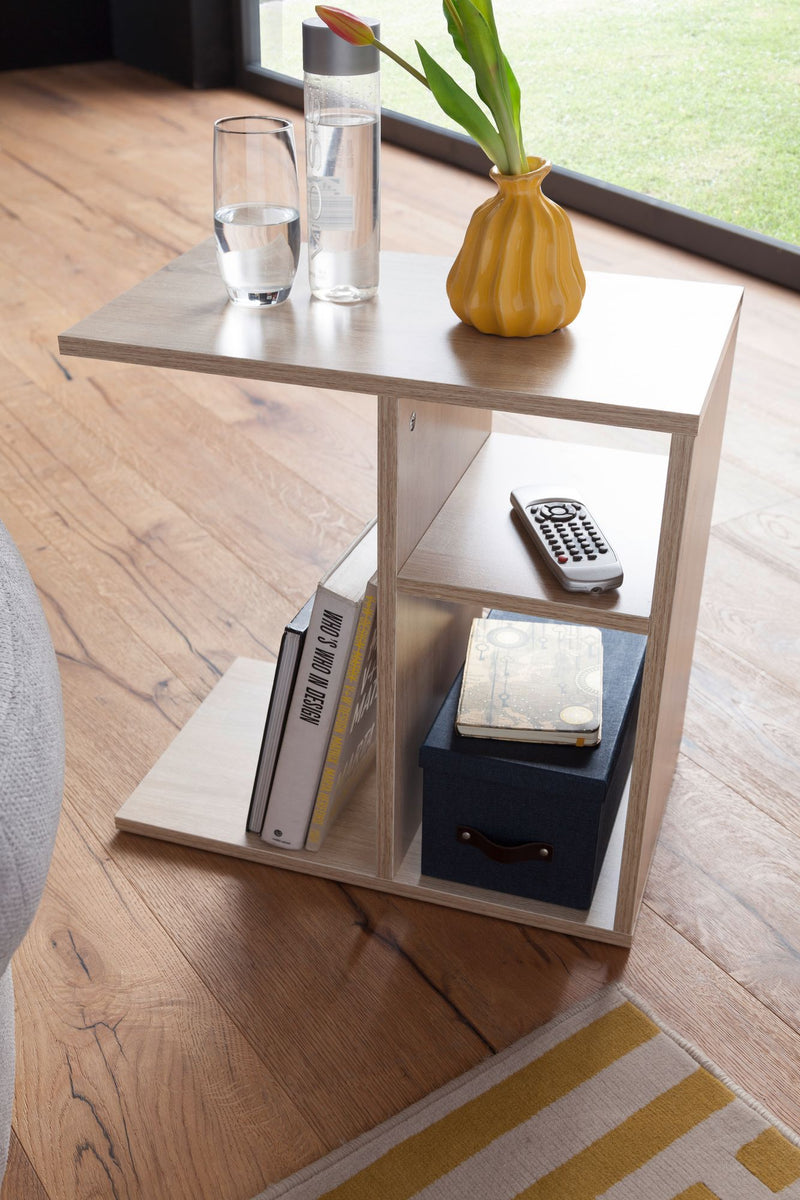 Beistelltisch 50x50x30cm Holz Sonoma Design modern Wohnzimmer eckig