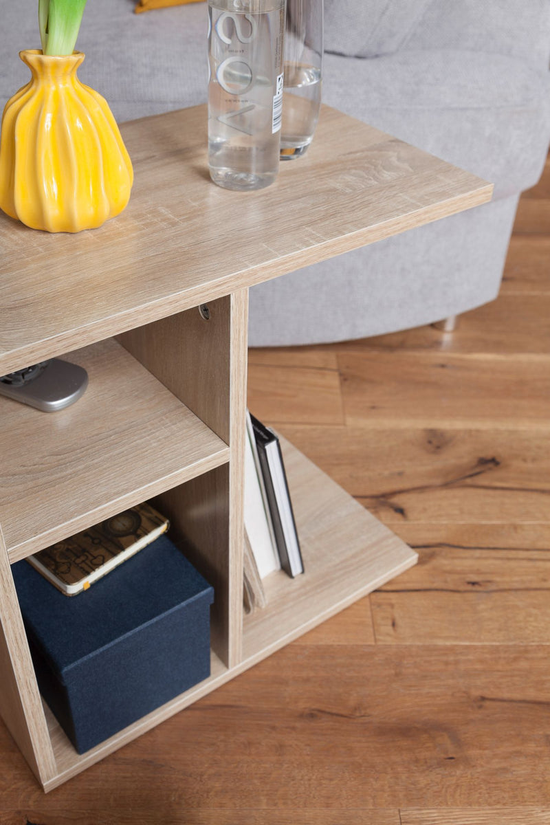 Beistelltisch 50x50x30cm Holz Sonoma Design modern Wohnzimmer eckig