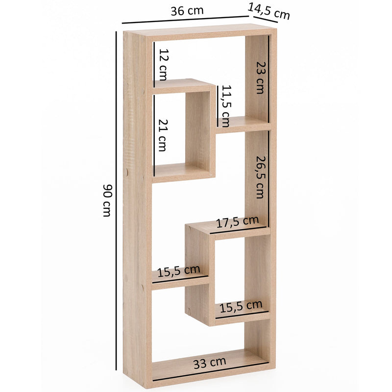 Wandregal Sonoma 36x90x13,5cm Holz modern freischwebend Regal