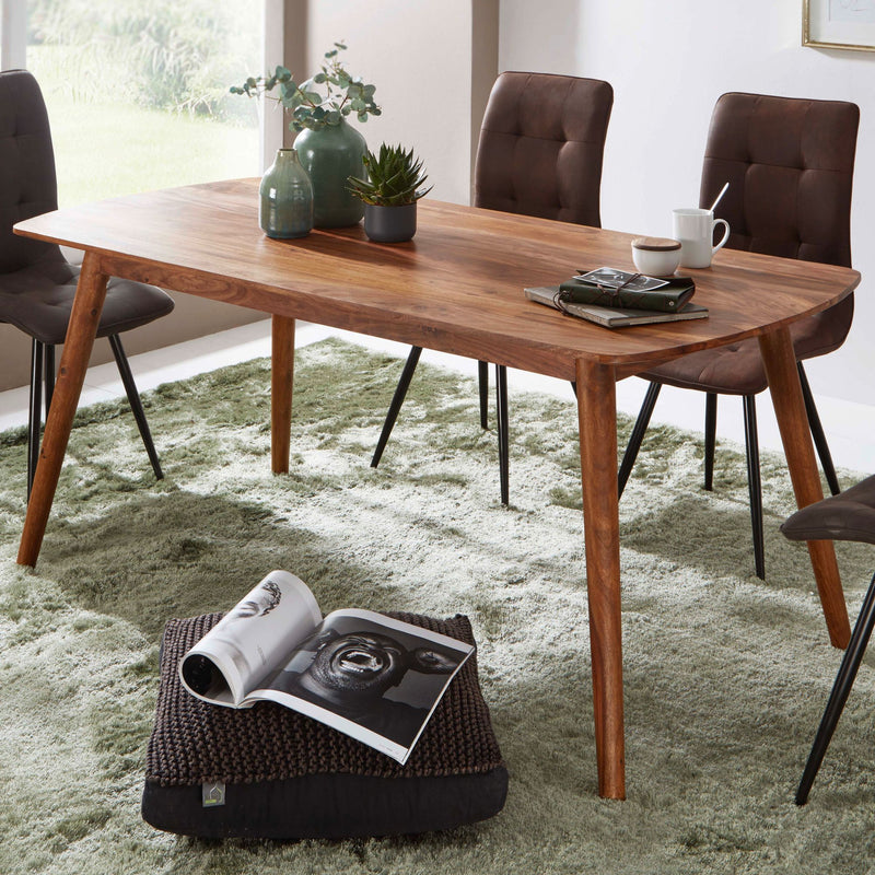 Esszimmertisch WL5.572 120x77x60cm Sheesham Massivholz Rustikal Modern