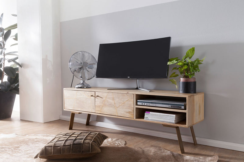 Lowboard SIKAR Mango Massivholz Landhaus 145x47x35cm TV-Kommode
