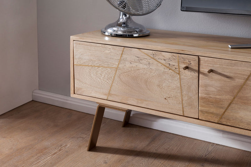 Lowboard SIKAR Mango Massivholz Landhaus 145x47x35cm TV-Kommode