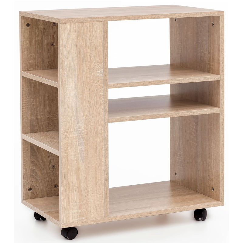 Regalwagen WL5.695 Sonoma 60x35x75cm Holz mit Rollen Modern